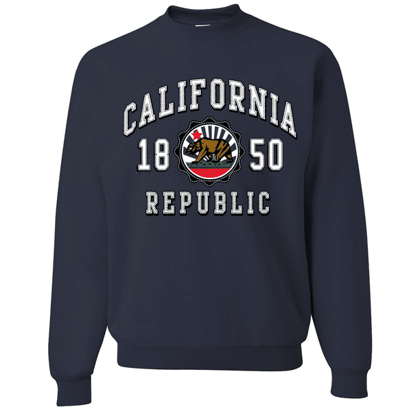 Dolphin Shirt Co California Republic 1850 Emblem Crewneck Sweatshirt